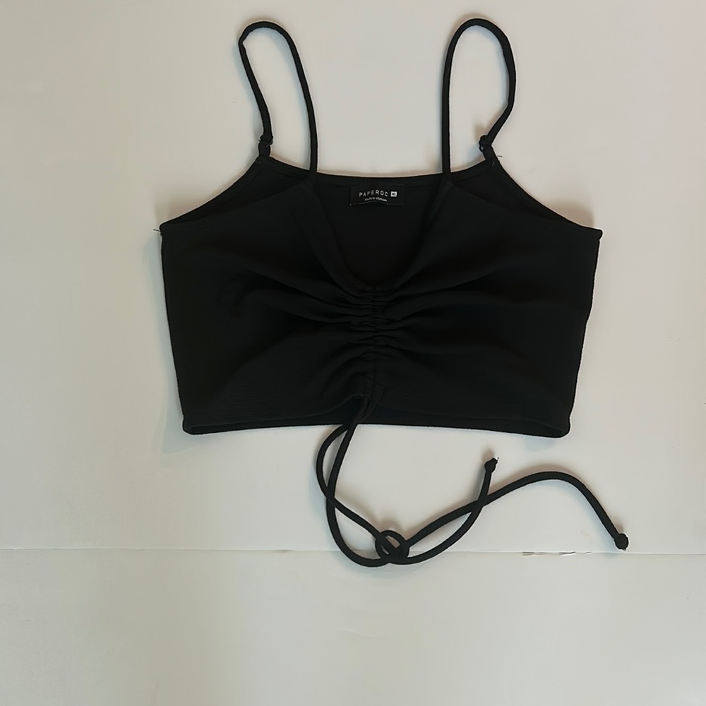 Paperoc black Crop Top